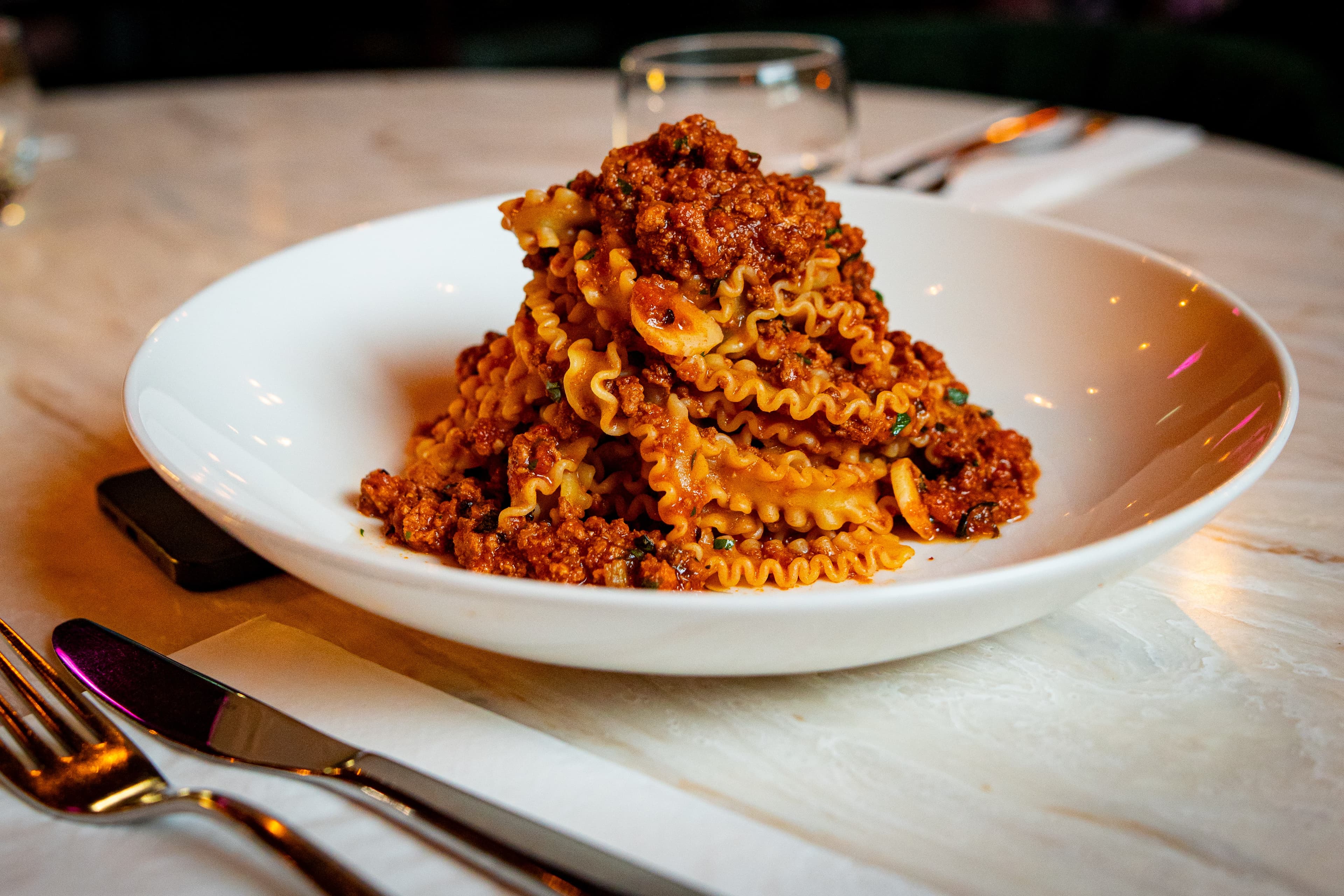 Signature beef pasta