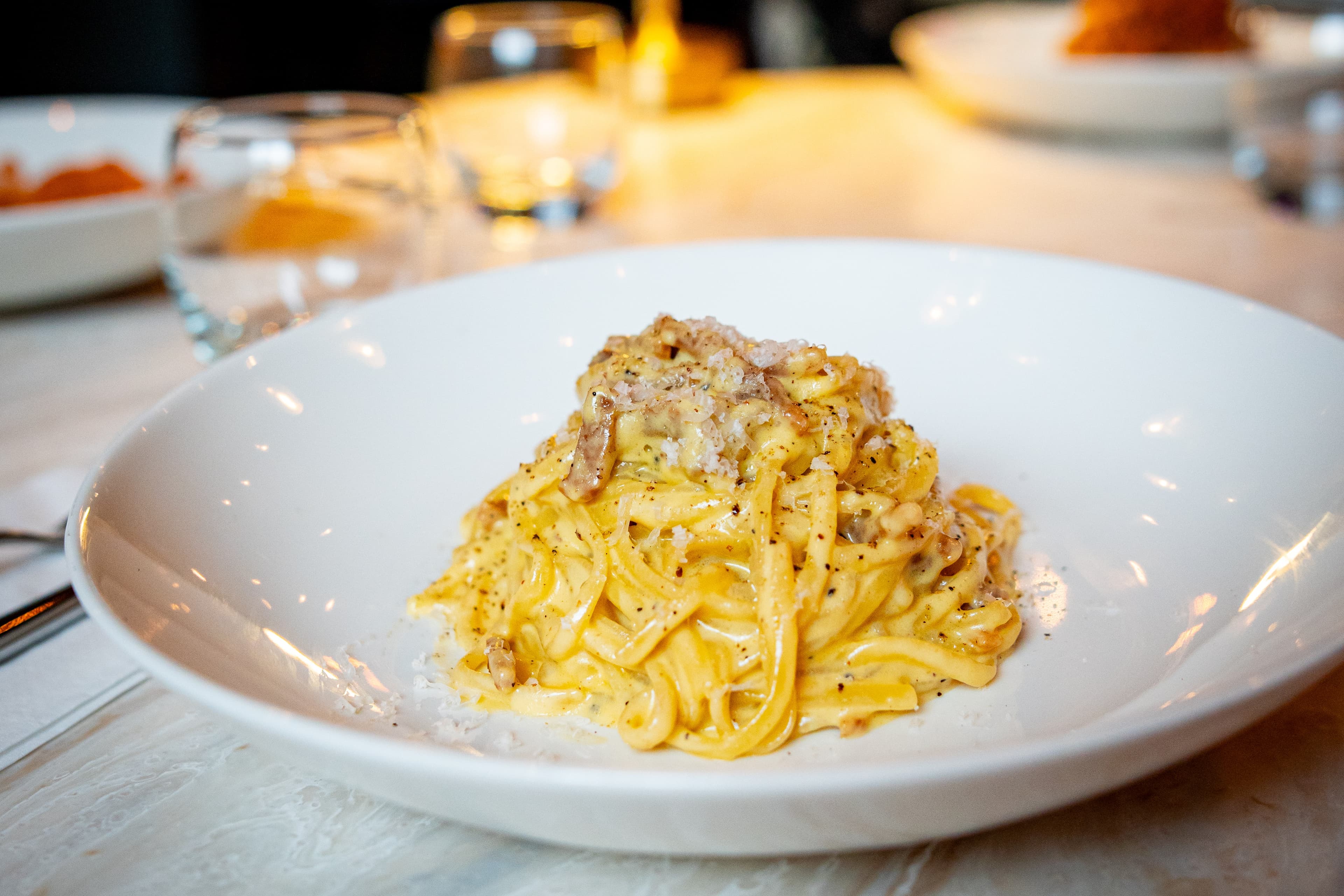 Signature carbonara pasta 