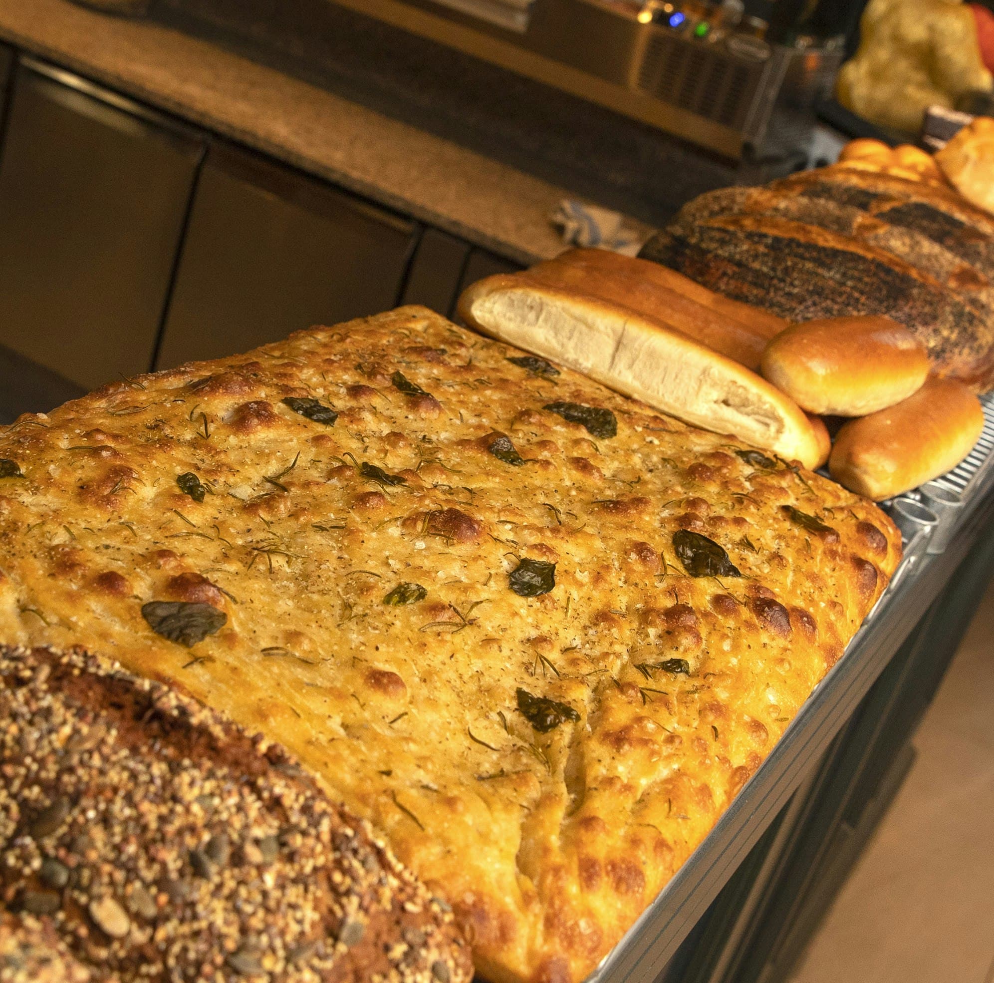 Freshly baked breads and pastries